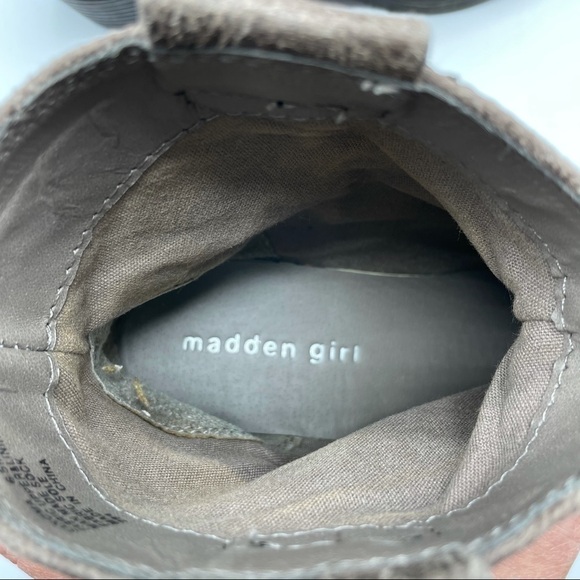 Madden Girl Sanoma Vegan Brown Taupe Short Western Boots Size 6.5 - Picture 14 of 15